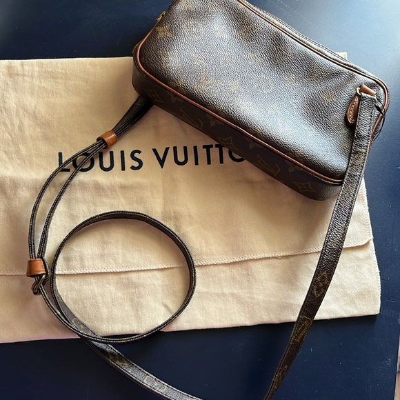LOUIS VUITTON MARLY BANDOULIERE SHOULDER BAG MONOGRAM W/DUSTBAG - Picture 3 of 14